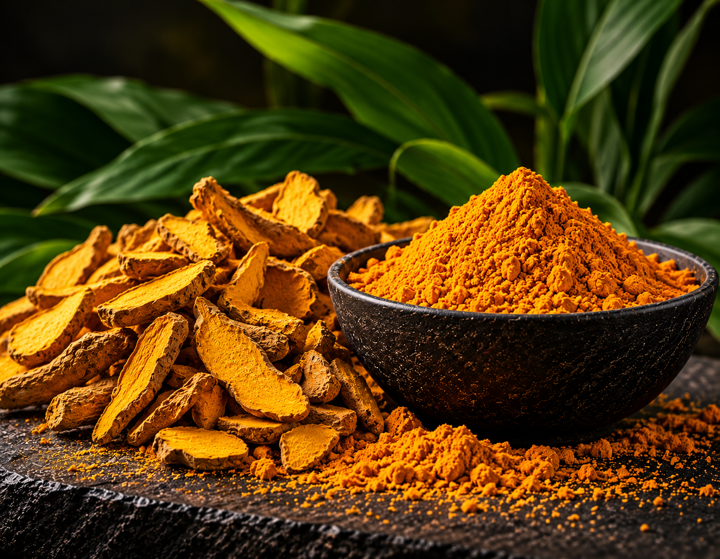 Lakadong turmeric rhizomes